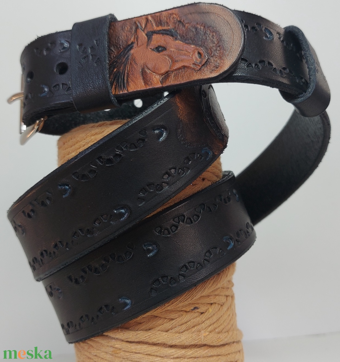 Marhabőr Lovas öv - esküvő - kiegészítők - öv & pánt - Meska.hu