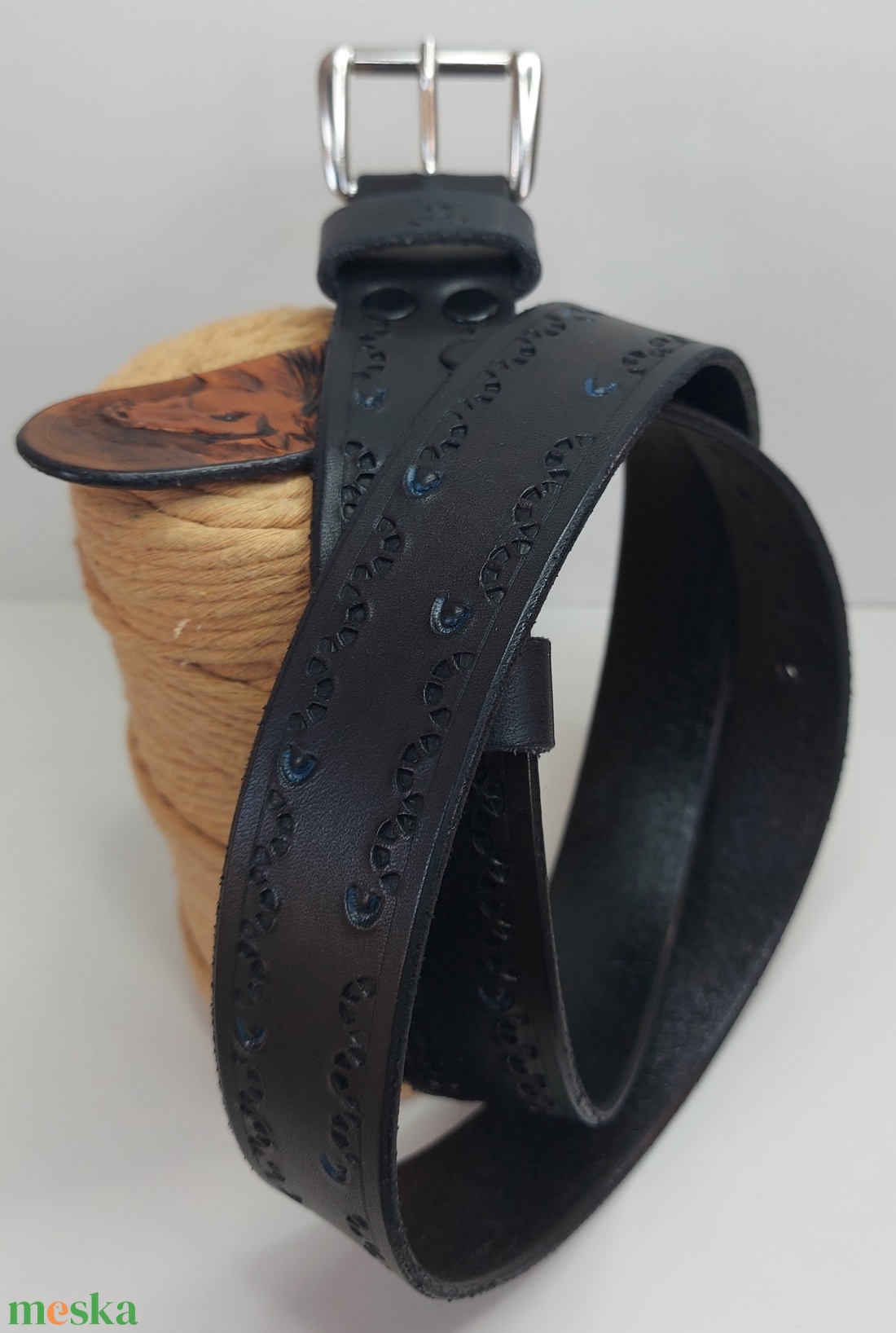 Marhabőr Lovas öv - esküvő - kiegészítők - öv & pánt - Meska.hu