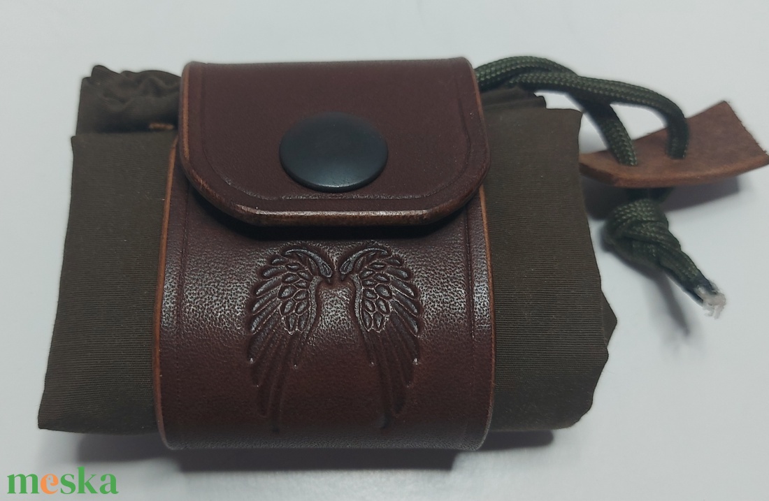 Bushcraft szütyő #Handmade # - táska & tok - pénztárca & más tok - dohánytasak & szütyő - Meska.hu