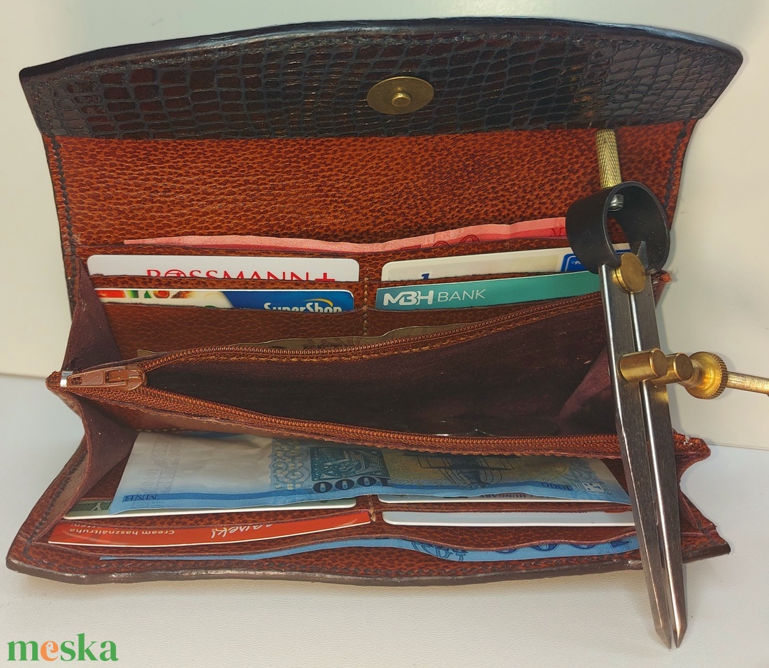 Marhabőr Női Pénztárca Krokodil mint�s - táska & tok - pénztárca & más tok - aprópénztartó - Meska.hu