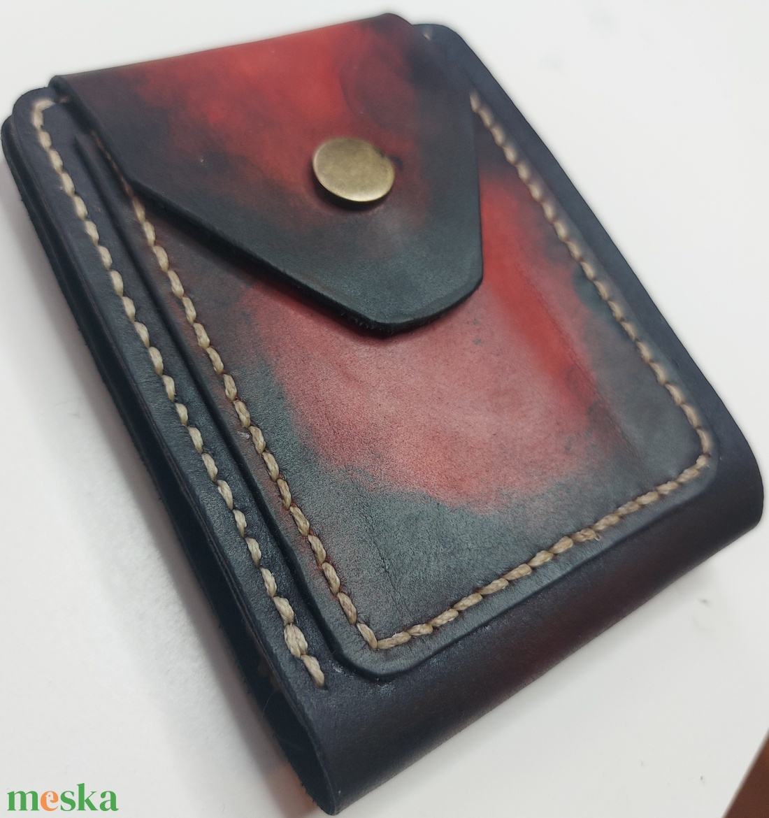 Marhabőr kompakt pénztárca  - táska & tok - pénztárca & más tok - dohánytasak & szütyő - Meska.hu