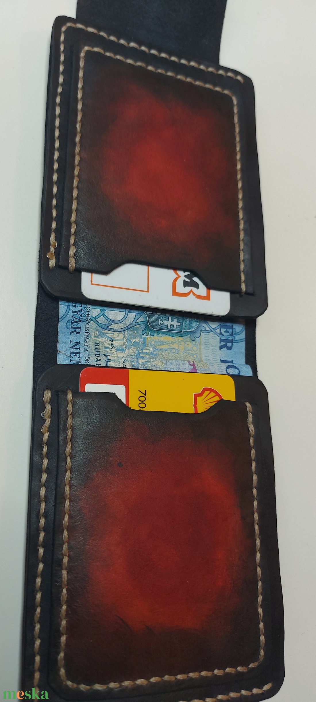 Marhabőr kompakt pénztárca  - táska & tok - pénztárca & más tok - dohánytasak & szütyő - Meska.hu