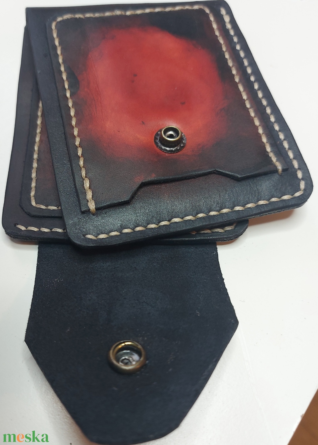 Marhabőr kompakt pénztárca  - táska & tok - pénztárca & más tok - dohánytasak & szütyő - Meska.hu