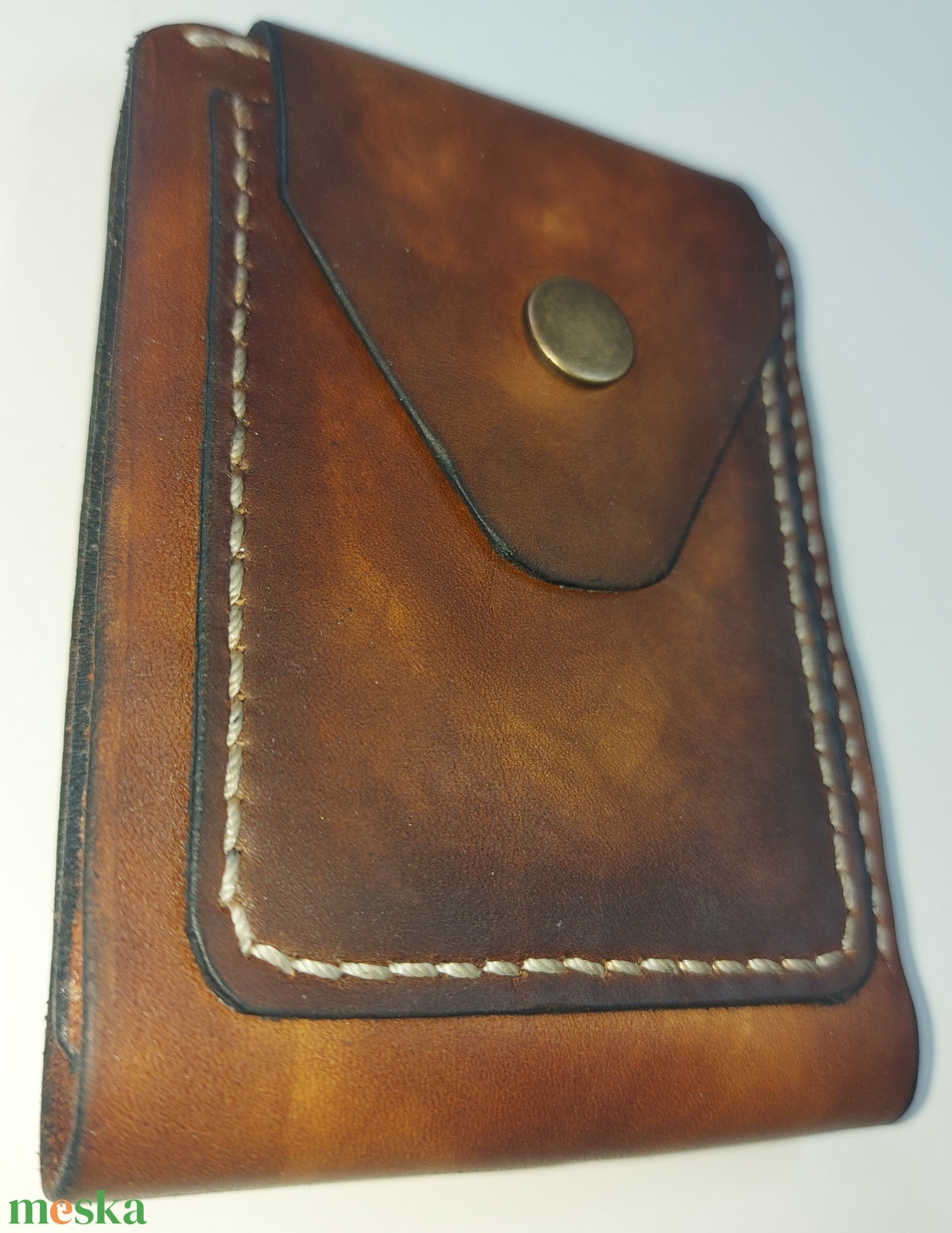 Marhabőr kompakt pénztárca  - táska & tok - pénztárca & más tok - dohánytasak & szütyő - Meska.hu