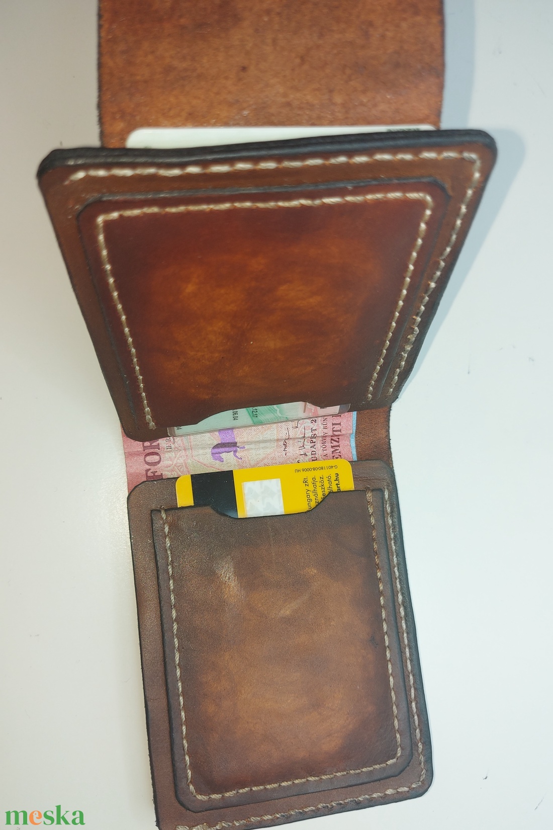 Marhabőr kompakt pénztárca  - táska & tok - pénztárca & más tok - dohánytasak & szütyő - Meska.hu