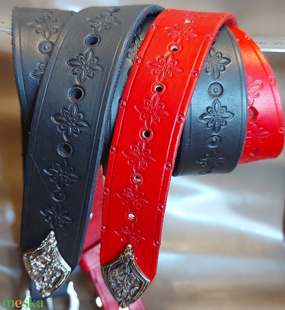 Marhabőr Női öv Anyáknapi szett - esküvő - kiegészítők - öv & pánt - Meska.hu