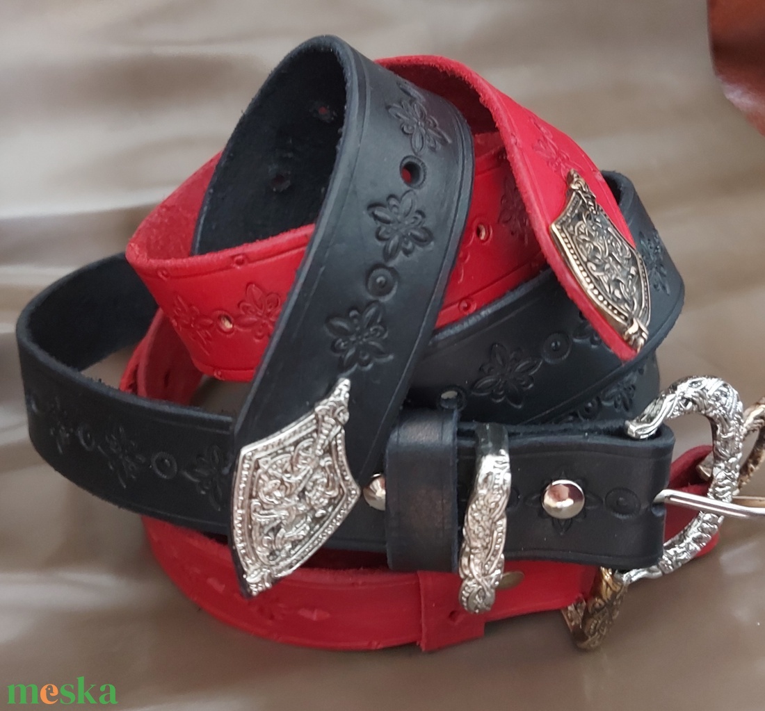 Marhabőr Női öv Anyáknapi szett - esküvő - kiegészítők - öv & pánt - Meska.hu