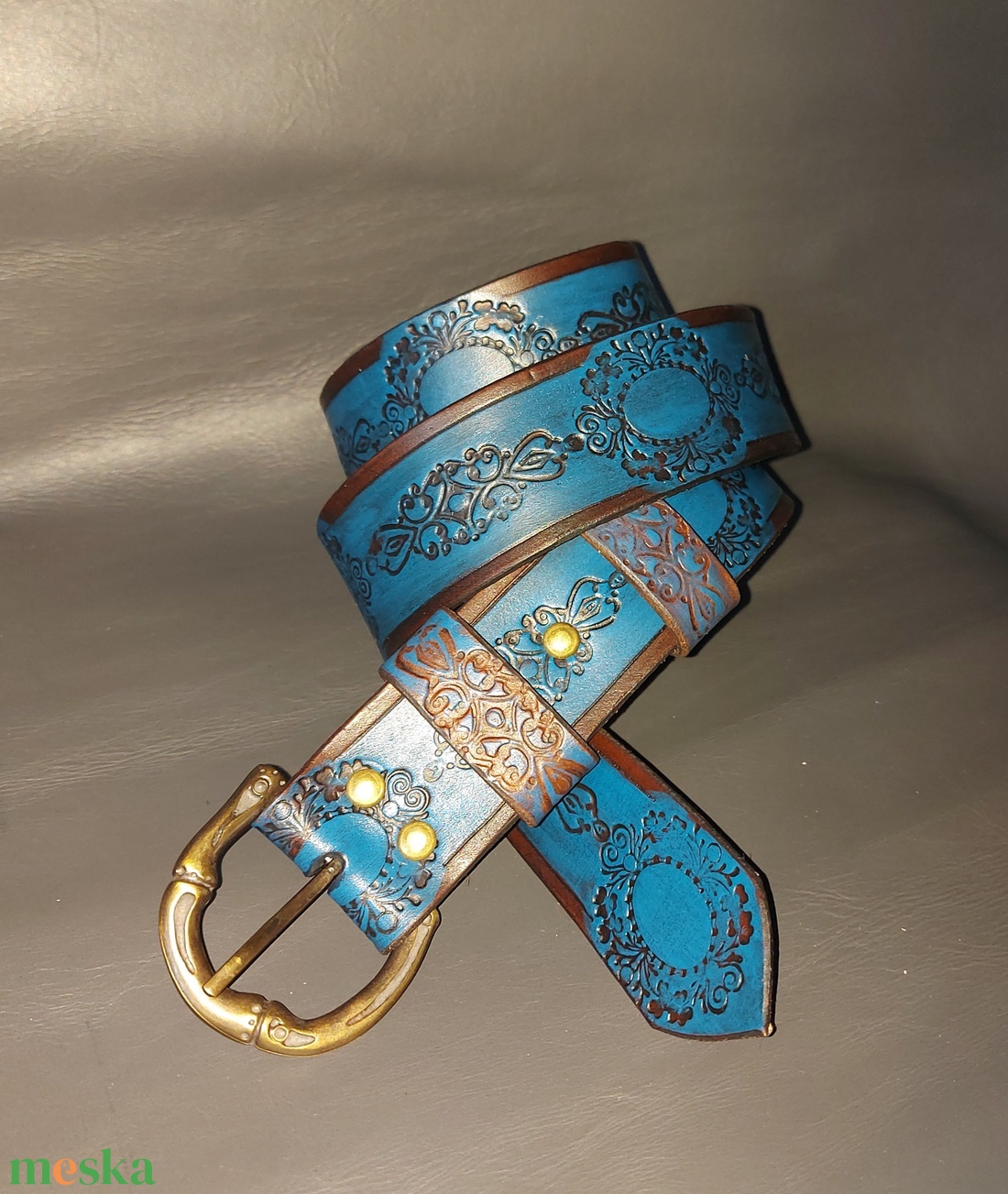 Marhabőr Női öv Vintage stílus - esküvő - kiegészítők - öv & pánt - Meska.hu