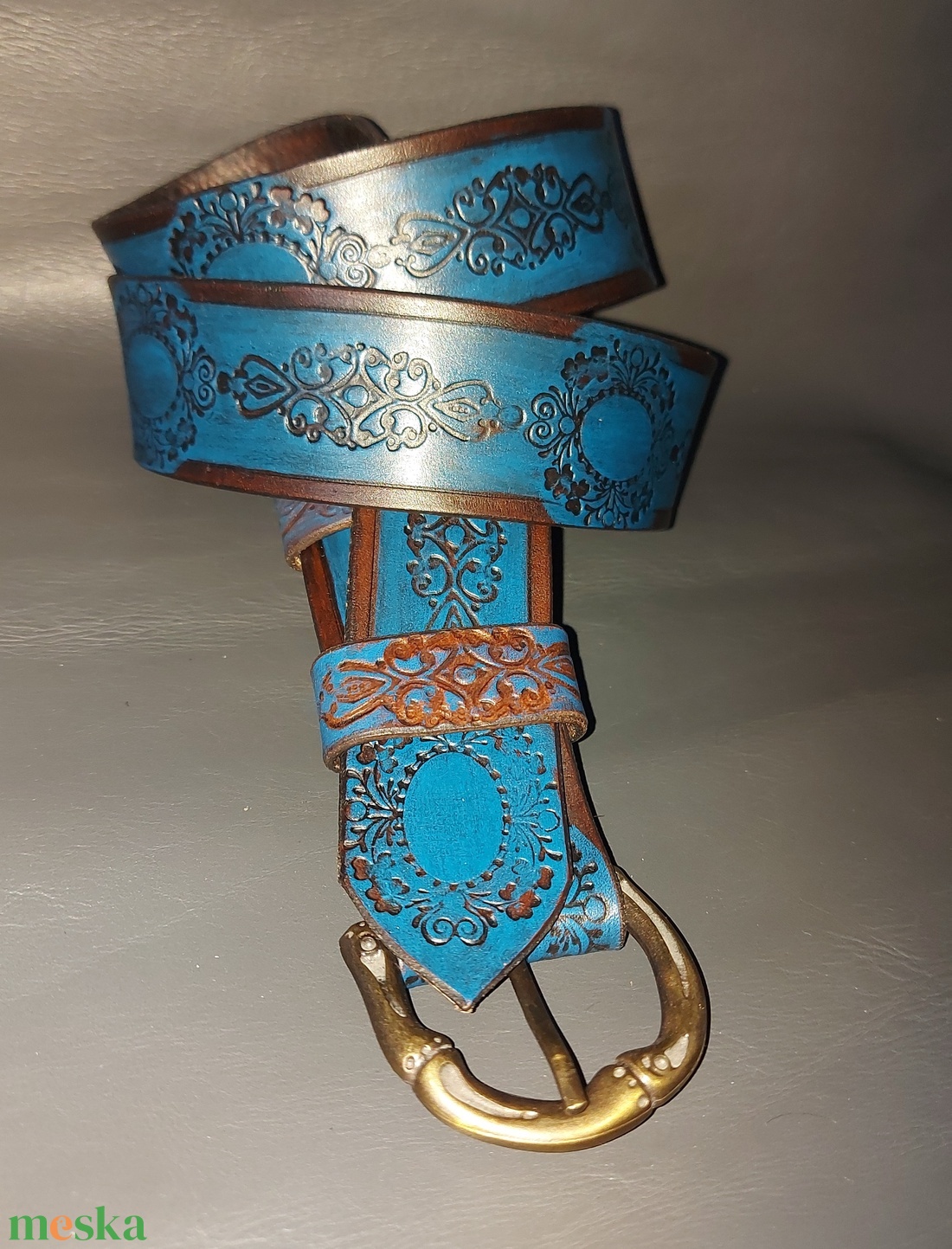 Marhabőr Női öv Vintage stílus - esküvő - kiegészítők - öv & pánt - Meska.hu