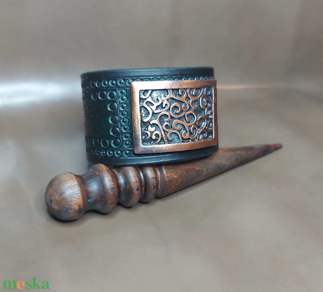 Marhabőr  Zöld Női Karkötő  - baba - mama - babaemlékek - babaváró karkötő - Meska.hu