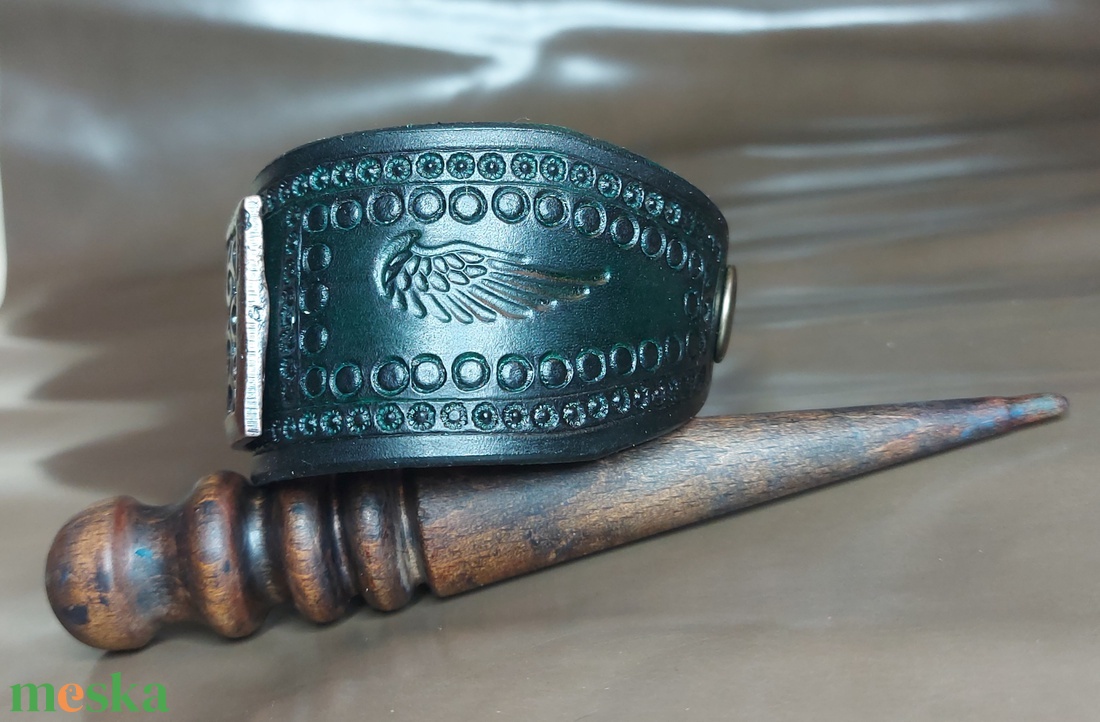 Marhabőr  Zöld Női Karkötő  - baba - mama - babaemlékek - babaváró karkötő - Meska.hu