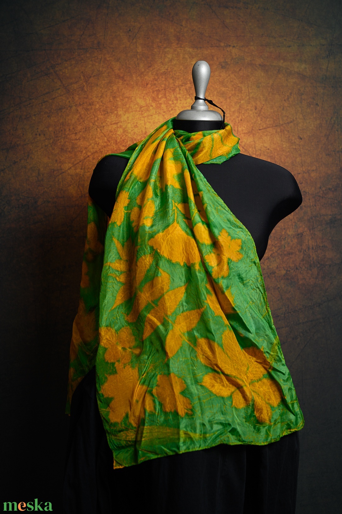 Mediumprint selyemsál - ruha & divat - sál, sapka, kendő - sál - Meska.hu