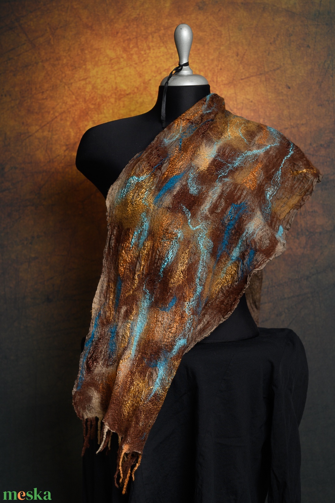 Selyem, gyapjú, nuno sál, nuno-nemez - ruha & divat - sál, sapka, kendő - sál - Meska.hu