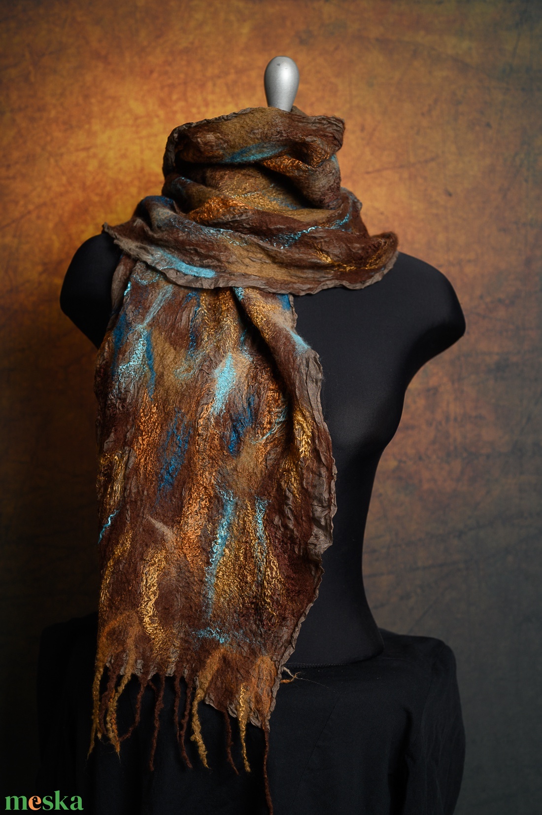 Selyem, gyapjú, nuno sál, nuno-nemez - ruha & divat - sál, sapka, kendő - sál - Meska.hu