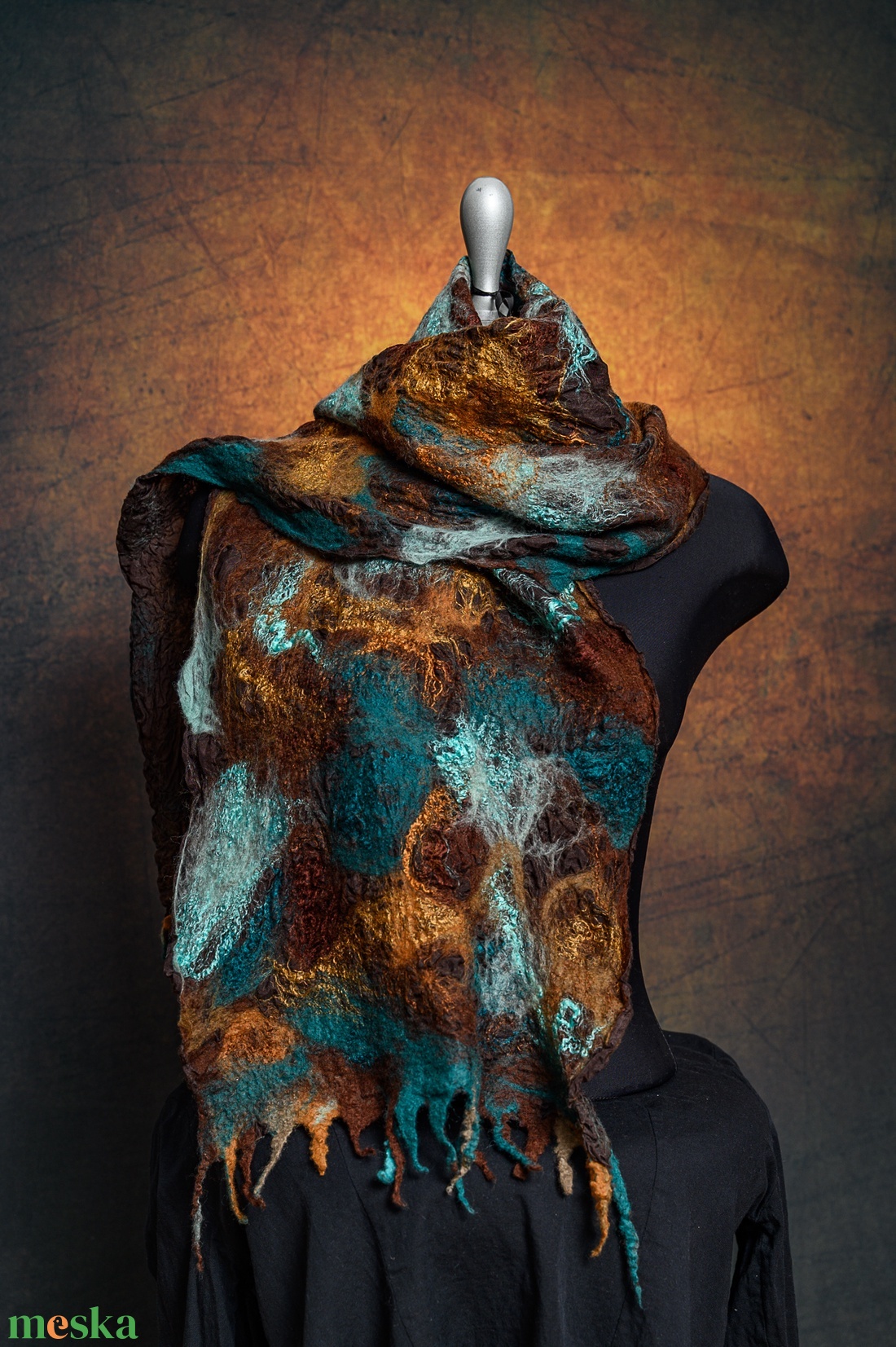 Selyem, gyapjú, nuno sál, nuno-nemez - ruha & divat - sál, sapka, kendő - sál - Meska.hu