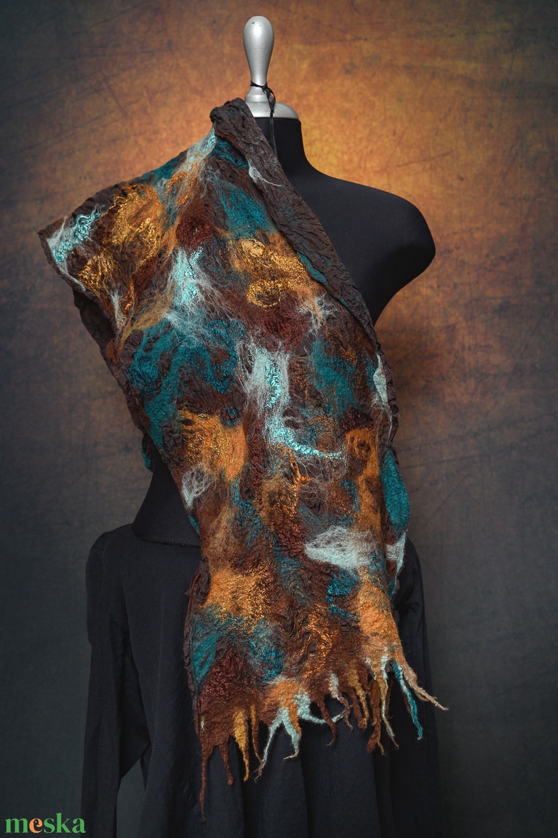 Selyem, gyapjú, nuno sál, nuno-nemez - ruha & divat - sál, sapka, kendő - sál - Meska.hu