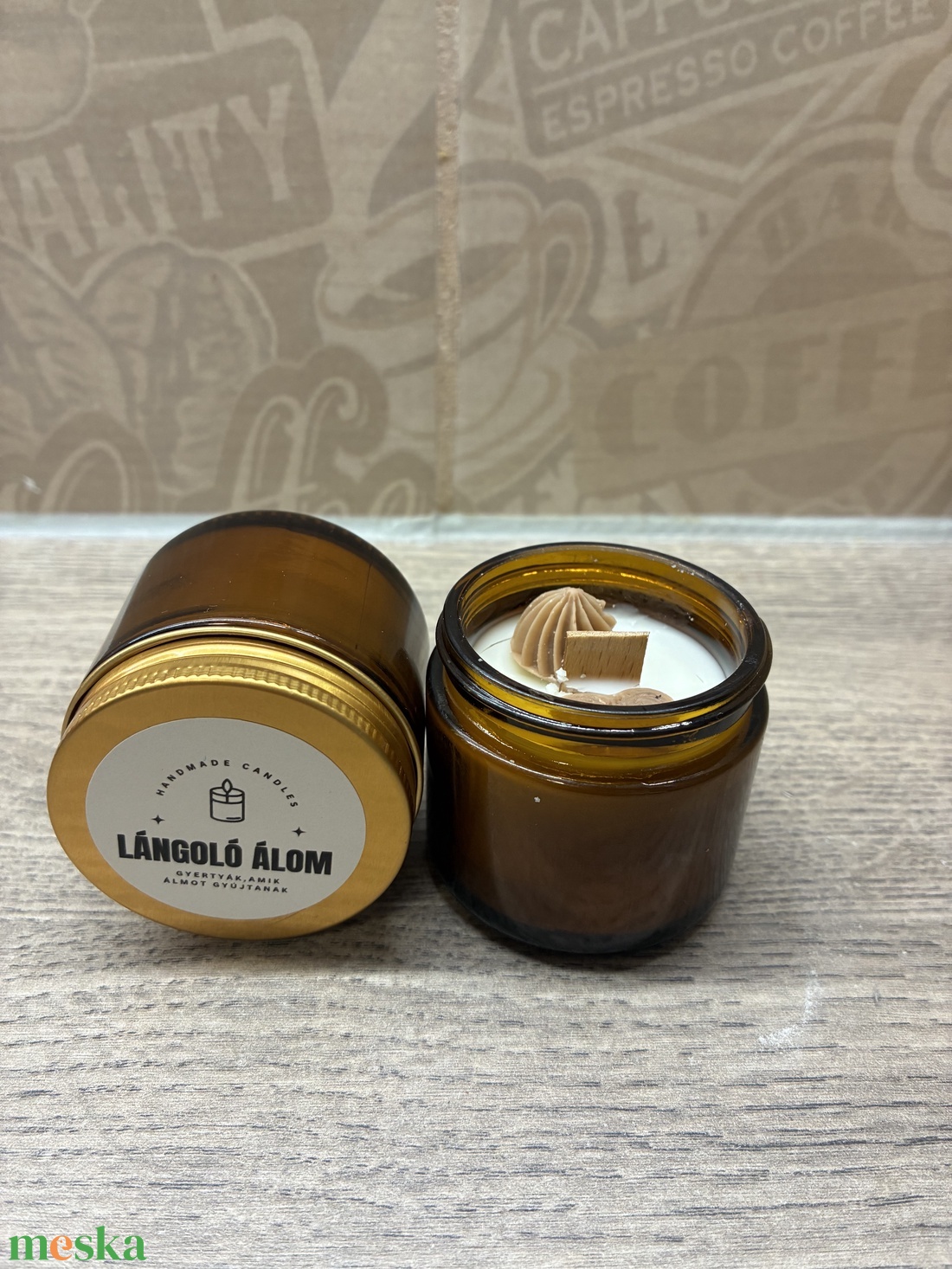 Fa kanócos gyertya  - otthon & életmód - gyertya, illat, aroma - gyertya - Meska.hu