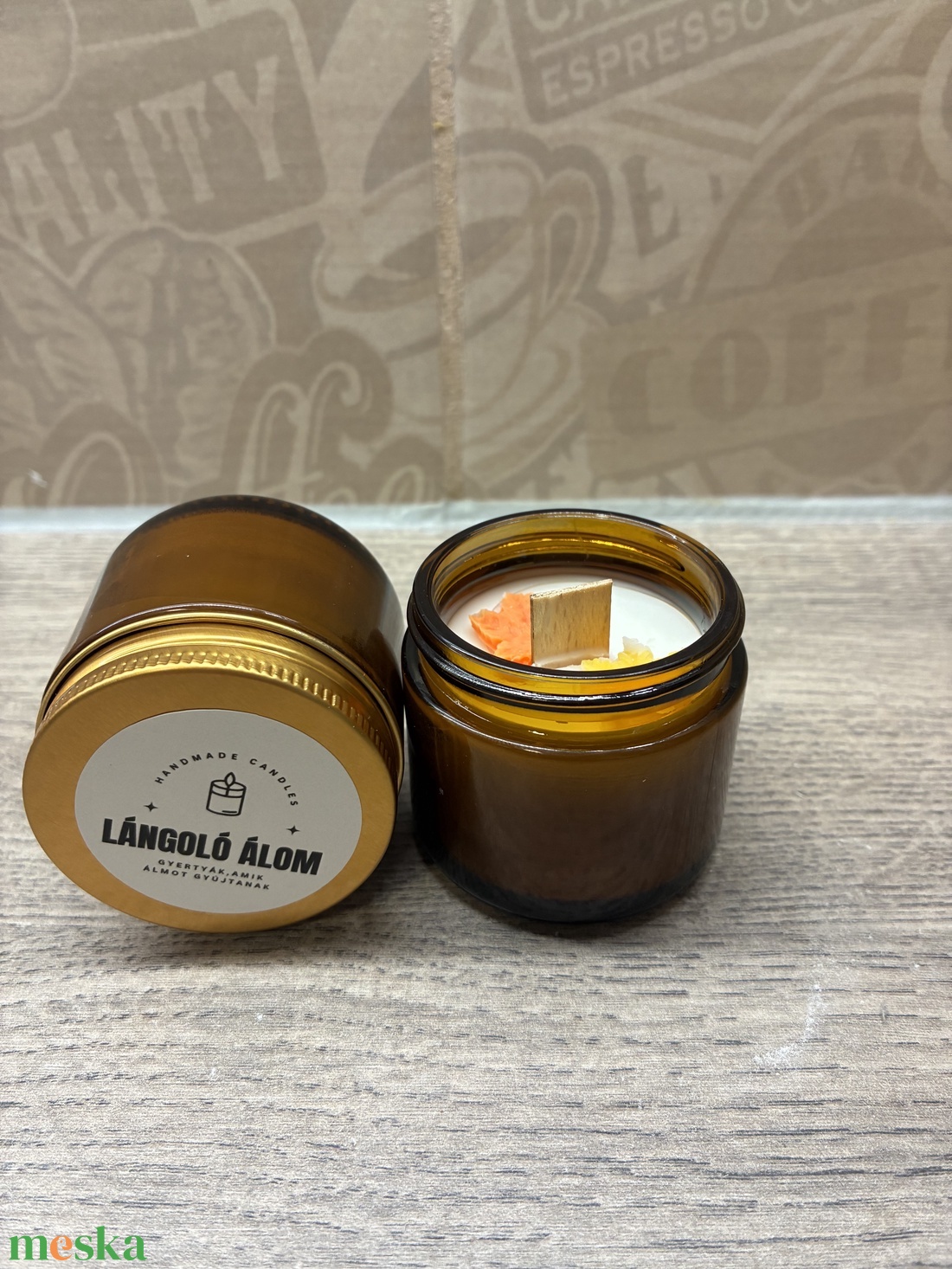 Fa kanócos gyertya  - otthon & életmód - gyertya, illat, aroma - gyertya - Meska.hu