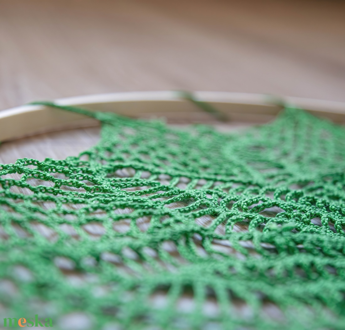 Zöld horgolt mandala 40 cm - otthon & életmód - dekoráció - fali és függő dekoráció - függődísz - Meska.hu Zöld horgolt mandala 40 cm - otthon & életmód - dekoráció - fali és függő dekoráció - függődísz - Meska.hu