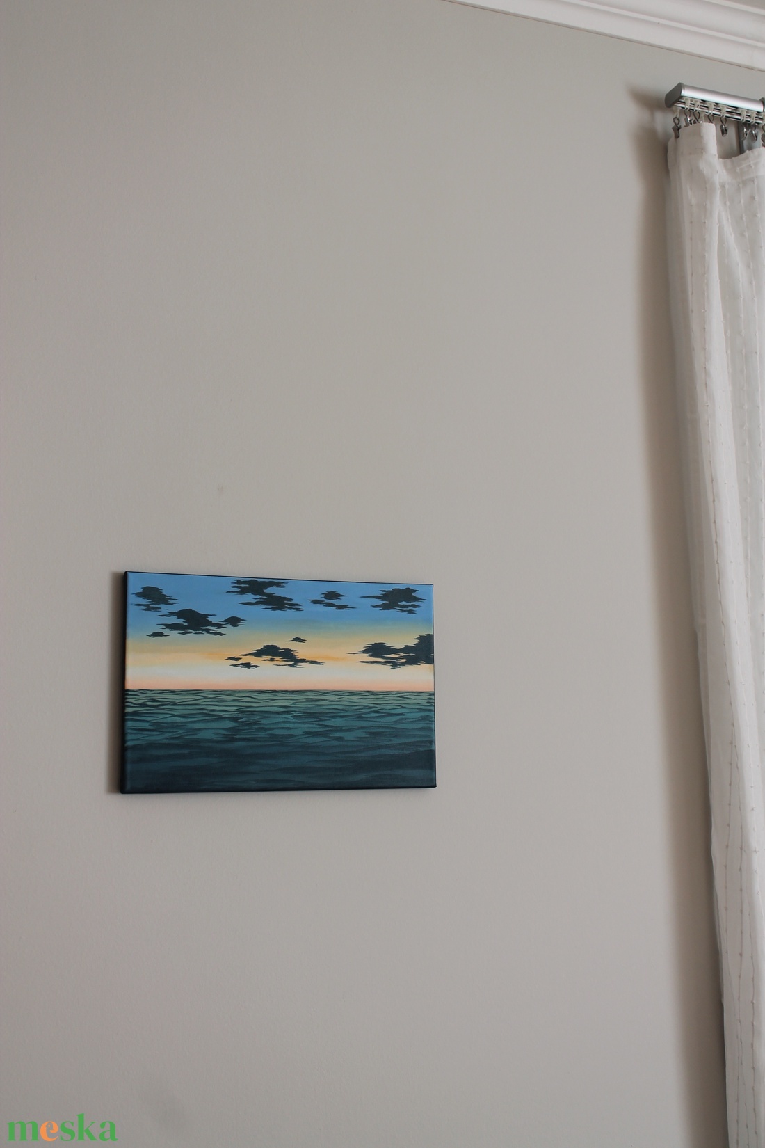 Vízi tájkép festmény - művészet - festmény - akril - Meska.hu