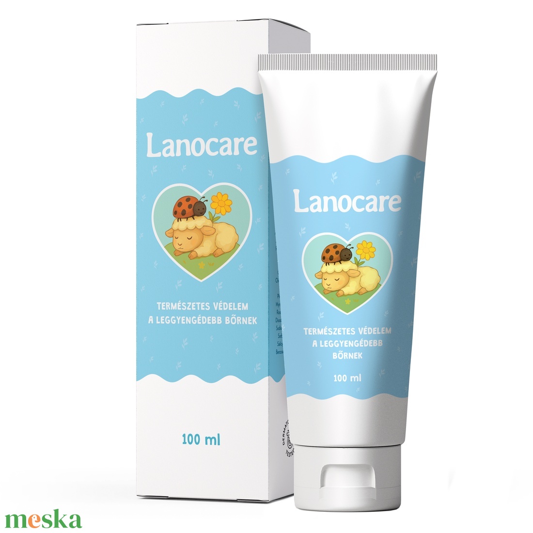 LANOCARE� Aktív Sejtújító Popsikrém (Pelenkakiütés ellen) - baba - mama - pelenkázó, babafürdető kellékek - babafürdető, babakrém - Meska.hu