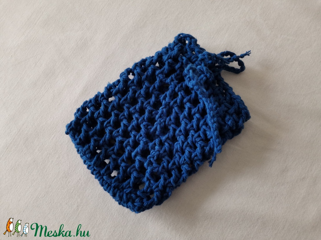 Horgolt pamut szappanzsák - szépségápolás - szappan & fürdés - szappanzsák - Meska.hu