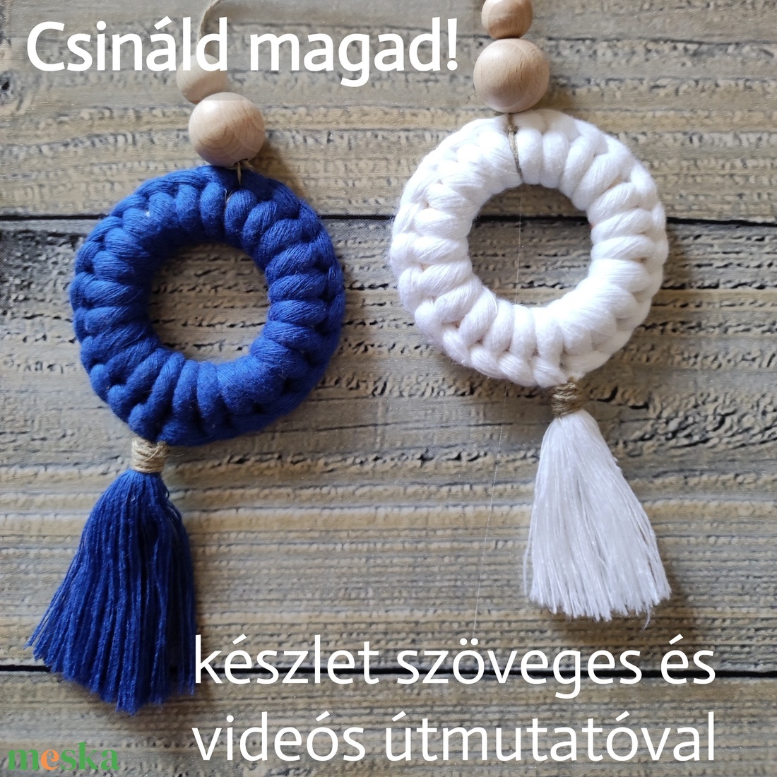 Csináld magad! DIY 4 boho makramé függő illatosító természetes anyagokból - diy (csináld magad) - egységcsomag - Meska.hu