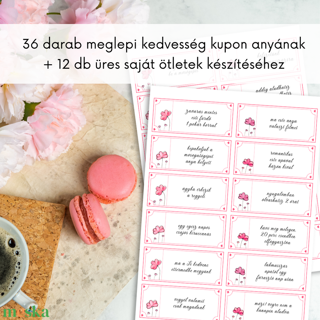 ANYÁK Napi Kuponfüzet - 36 Megelepetés Kívánság kártya - Anyák napjára, évfordulóra, szülinapra, - otthon & életmód - papír, írószer - Meska.hu ANYÁK Napi Kuponfüzet - 36 Megelepetés Kívánság kártya - Anyák napjára, évfordulóra, szülinapra, - otthon & életmód - papír, írószer - Meska.hu