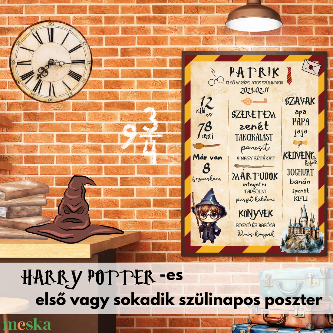 Harry Potter Szülinapi Kép - Poszter / egy éves lettem vagy sokadik szülinapra/ Fiúnak és Lányoknak - otthon & életmód - babaszoba, gyerekszoba - babaszoba kép - Meska.hu Harry Potter Szülinapi Kép - Poszter / egy éves lettem vagy sokadik szülinapra/ Fiúnak és Lányoknak - otthon & életmód - babaszoba, gyerekszoba - babaszoba kép - Meska.hu