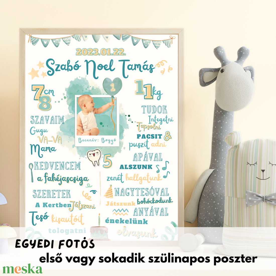 Szülinapi Kép - Poszter egyedi fotóval / egy éves lettem vagy sokadik szülinapra/ Fiúnak és Lányoknak - otthon & életmód - babaszoba, gyerekszoba - babaszoba kép - Meska.hu Szülinapi Kép - Poszter egyedi fotóval / egy éves lettem vagy sokadik szülinapra/ Fiúnak és Lányoknak - otthon & életmód - babaszoba, gyerekszoba - babaszoba kép - Meska.hu