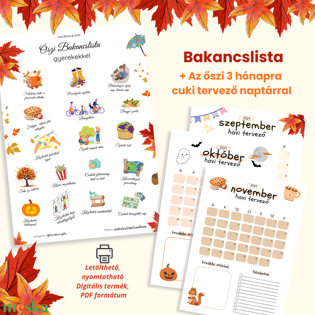 30+ oldal ŐSZI foglalkoztató és családi játék csomag (Memória, Bingo, Bakancslista, Kincskereső) - játék & sport - készségfejlesztő és logikai játék - oktató játékok - Meska.hu 30+ oldal ŐSZI foglalkoztató és családi játék csomag (Memória, Bingo, Bakancslista, Kincskereső) - játék & sport - készségfejlesztő és logikai játék - oktató játékok - Meska.hu