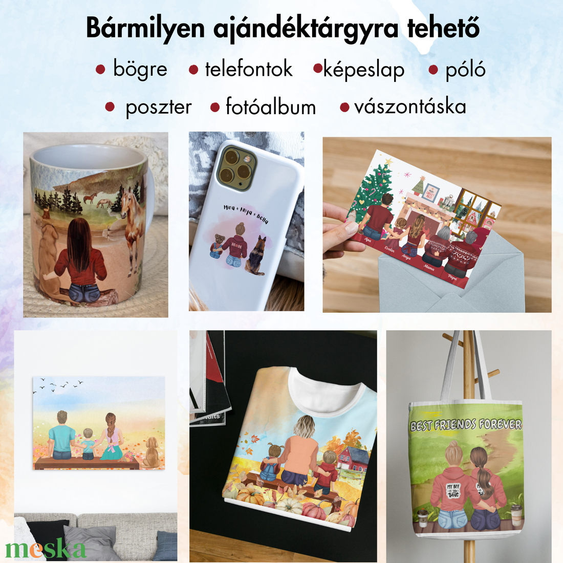 Egyedi családi portré - illusztáció többszáz variációban - bármilyen alkalomra - művészet - grafika & illusztráció - digitális - Meska.hu Egyedi családi portré - illusztáció többszáz variációban - bármilyen alkalomra - művészet - grafika & illusztráció - digitális - Meska.hu