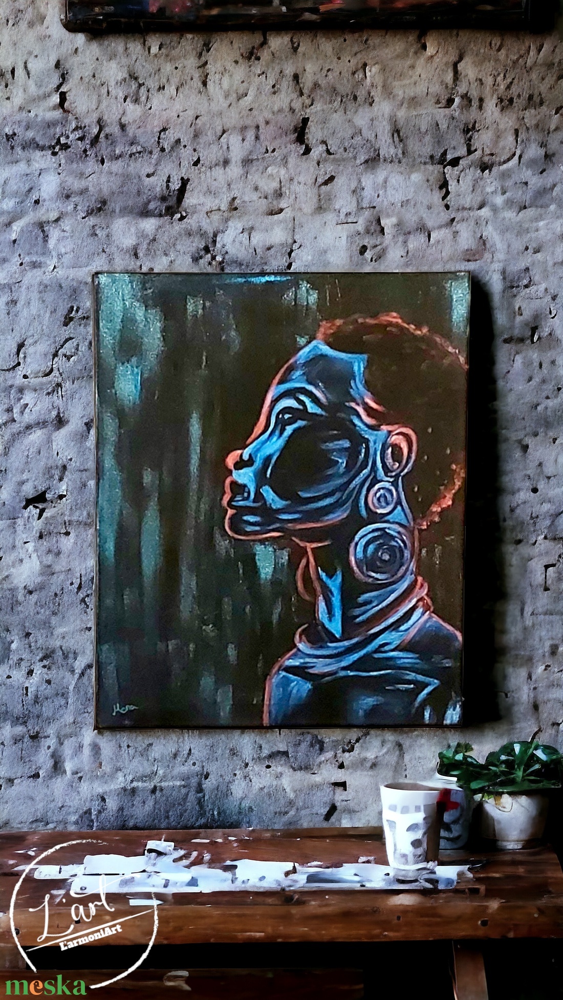 Cyberpunk style, Védelmező vászon falikép - művészet - festmény - festmény vegyes technika - Meska.hu Cyberpunk style, Védelmező vászon falikép - művészet - festmény - festmény vegyes technika - Meska.hu
