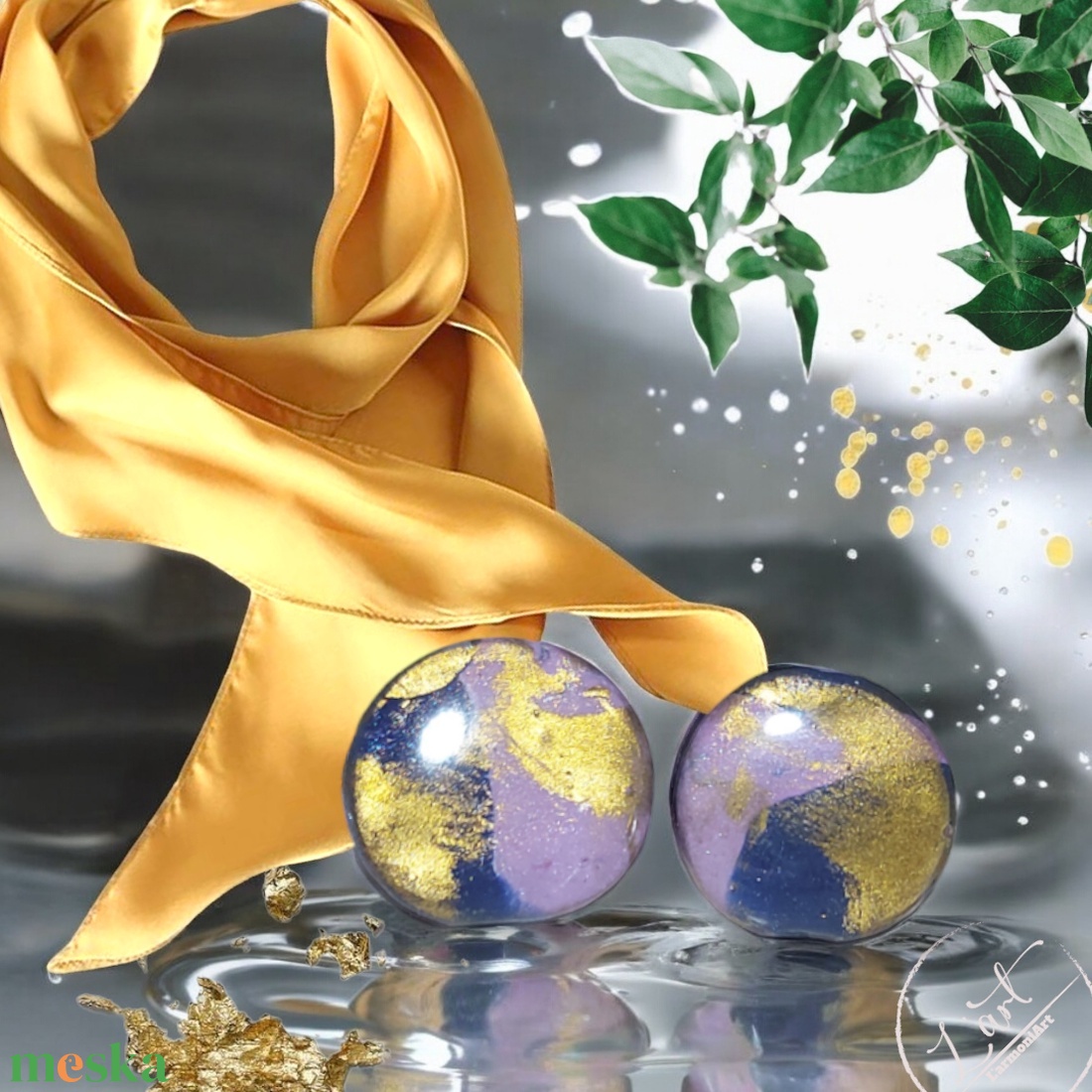 Napsütés ékszergyurma fülbevaló  - ékszer - fülbevaló - pötty fülbevaló - Meska.hu