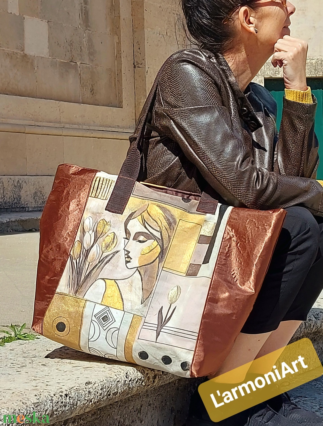 Kézzel festett, patchwork táska, nőies művészet - táska & tok - bevásárlás & shopper táska - kenyeres zsák - Meska.hu Kézzel festett, patchwork táska, nőies művészet - táska & tok - bevásárlás & shopper táska - kenyeres zsák - Meska.hu