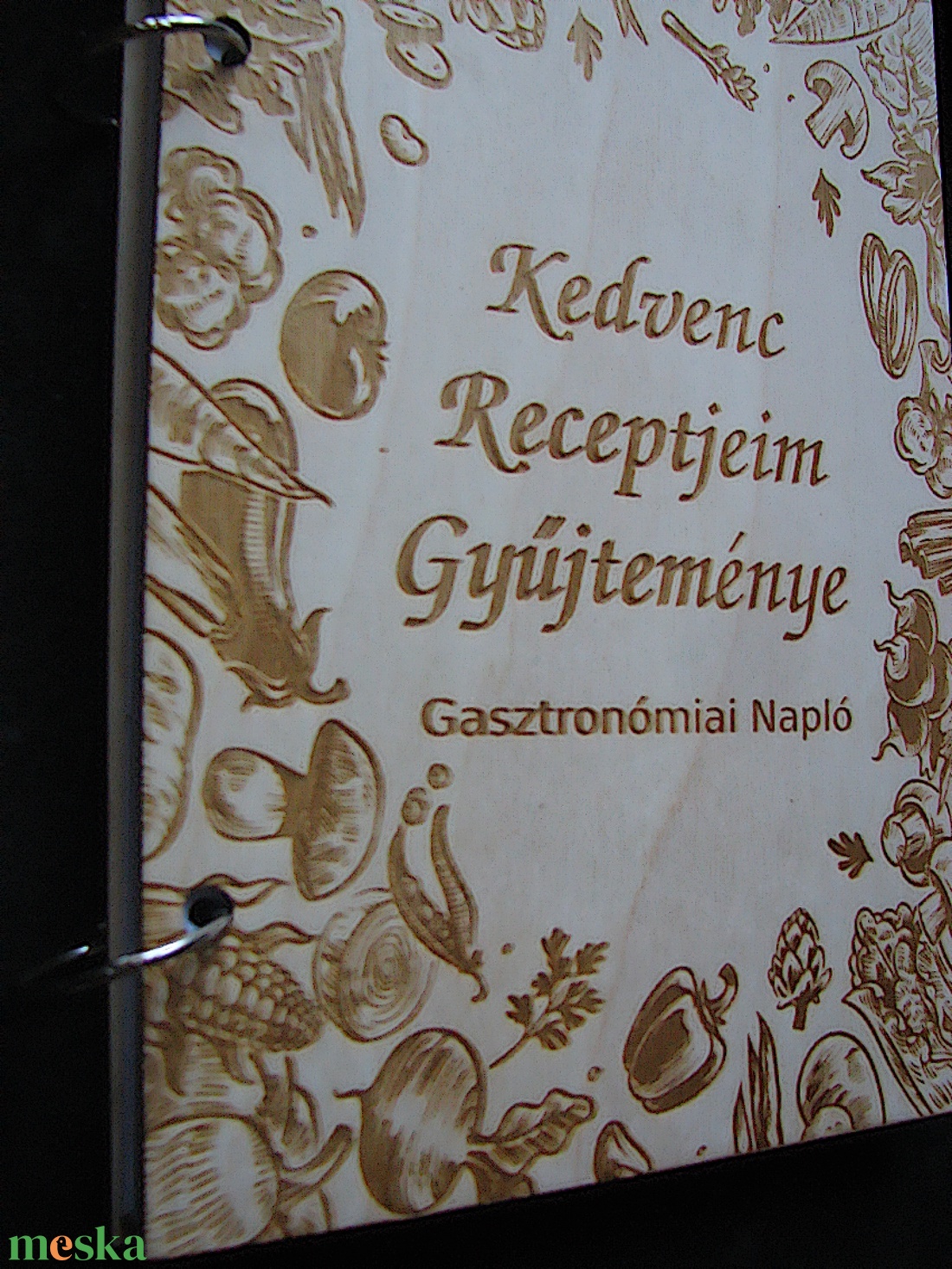 Üres Receptkönyv Natúr Fa Borítóval A5 méretű - otthon & lakás - konyhafelszerelés, tálalás - sütés, főzés - receptfüzet - Meska.hu
