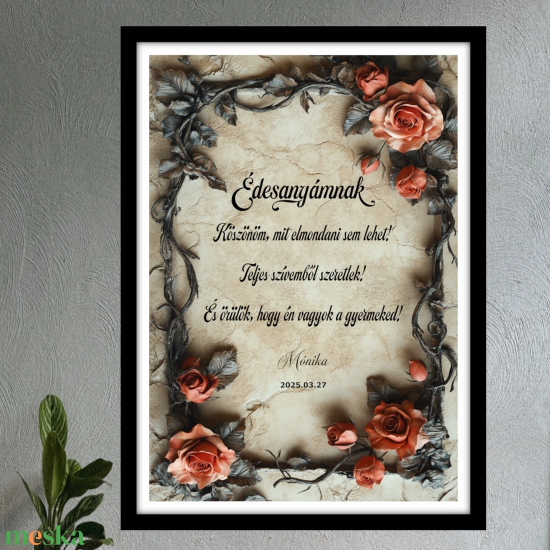 Édesanyámnak � Egyedi, Szívhez Szóló Ajándék Édesanyák Számára - otthon & életmód - dekoráció - kép & falikép - plakát - Meska.hu