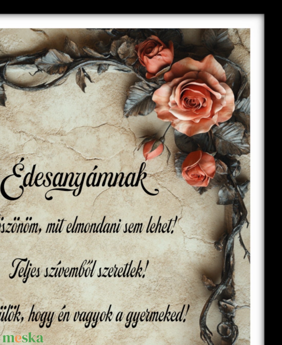 Édesanyámnak � Egyedi, Szívhez Szóló Ajándék Édesanyák Számára - otthon & életmód - dekoráció - kép & falikép - plakát - Meska.hu