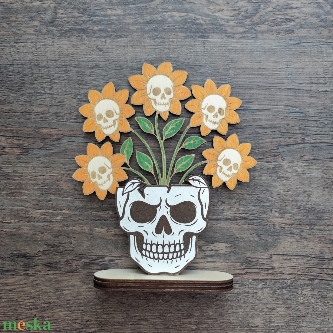 Koponyás halloween-i asztaldísz - otthon & életmód - dekoráció - halloween - halloweeni asztaldísz - Meska.hu Koponyás halloween-i asztaldísz - otthon & életmód - dekoráció - halloween - halloweeni asztaldísz - Meska.hu