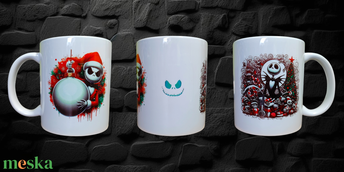 Amikor nem tudod eldönteni, hogy Halloween vagy Karácsony van - otthon & életmód - konyhafelszerelés, tálalás - tálalás - bögre & csésze - Meska.hu