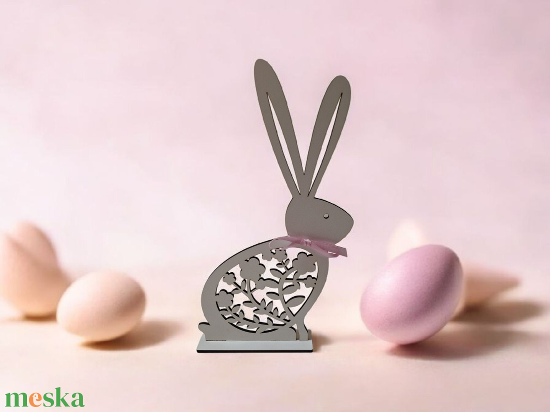 Nyuszis húsvéti dekoráció - otthon & életmód - dekoráció - asztal és polc dekoráció - asztaldísz - Meska.hu