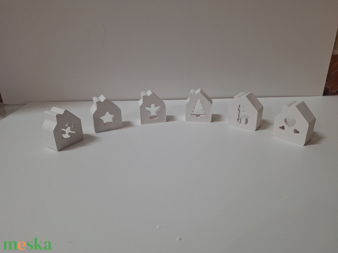 Karácsonyi asztal vagy fali dekoráció - kerámia mécsestartó - karácsony - karácsonyi lakásdekoráció - ünnepi asztaldekoráció - Meska.hu