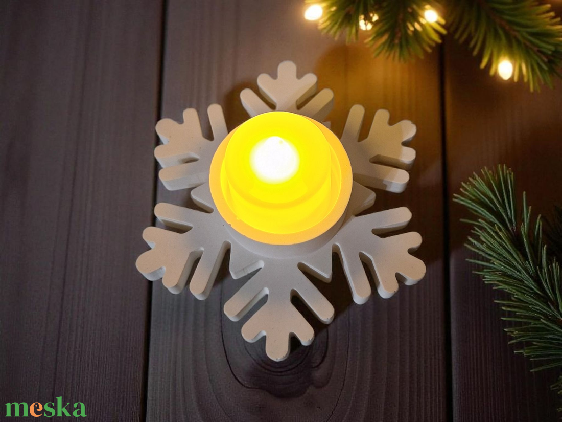 Karácsonyi asztaldekoráció - kerámia mécsestartó - karácsony - karácsonyi lakásdekoráció - ünnepi asztaldekoráció - Meska.hu