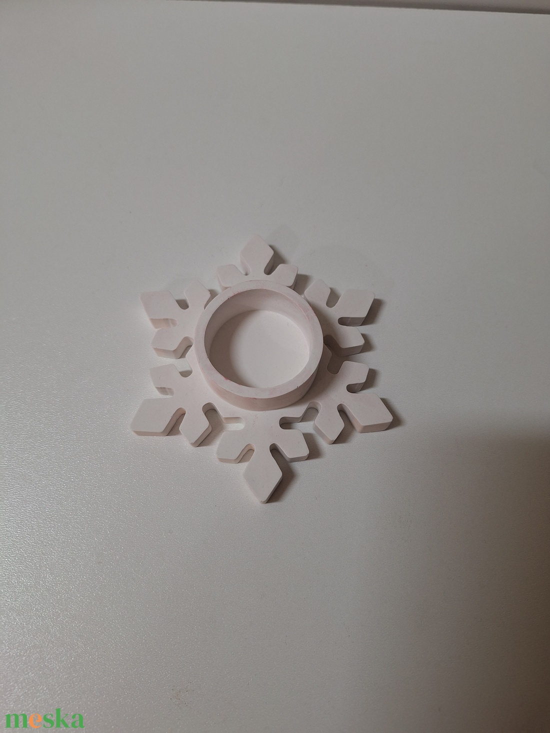 Karácsonyi asztaldekoráció - kerámia mécsestartó - karácsony - karácsonyi lakásdekoráció - ünnepi asztaldekoráció - Meska.hu