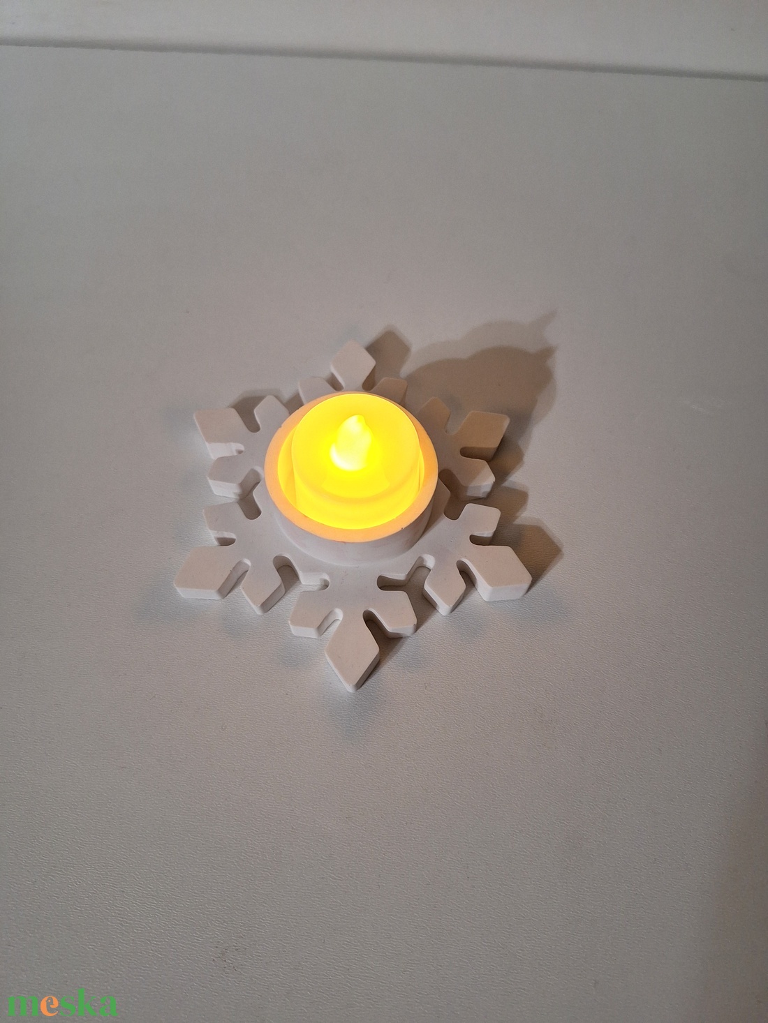 Karácsonyi asztaldekoráció - kerámia mécsestartó - karácsony - karácsonyi lakásdekoráció - ünnepi asztaldekoráció - Meska.hu