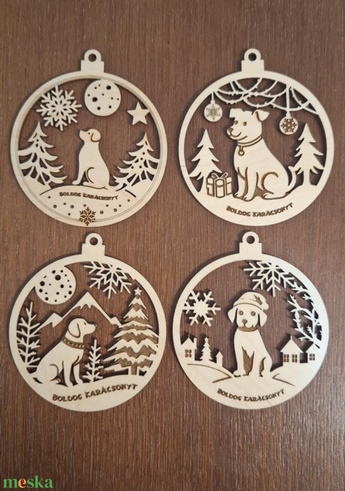 Karácsonyfa dísz  kutyabarátoknak - karácsony - karácsonyi lakásdekoráció - karácsonyfadíszek - Meska.hu