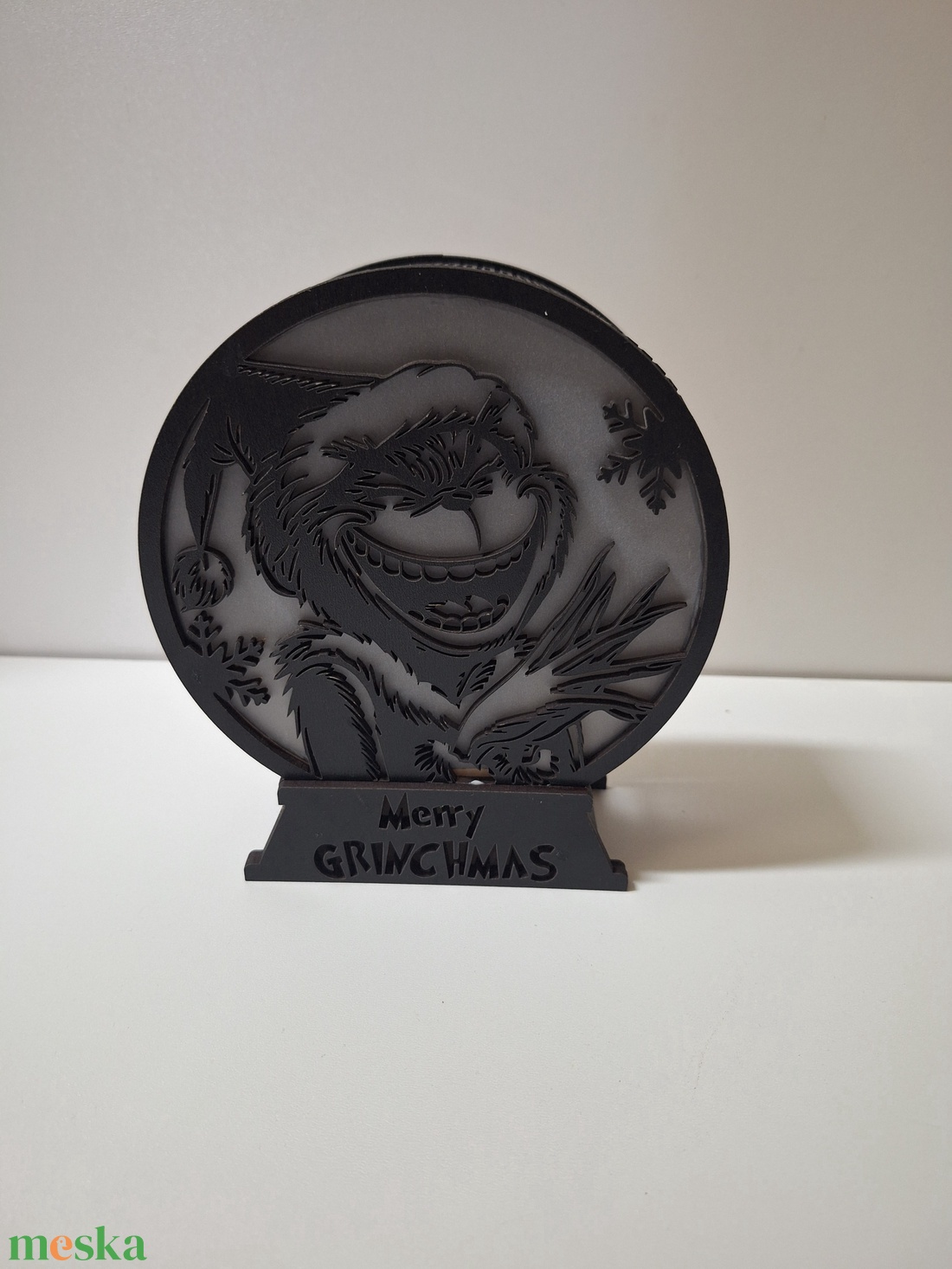 Karácsonyi világítás - Grincs - karácsony - karácsonyi lakásdekoráció - karácsonyi fénydekoráció - Meska.hu