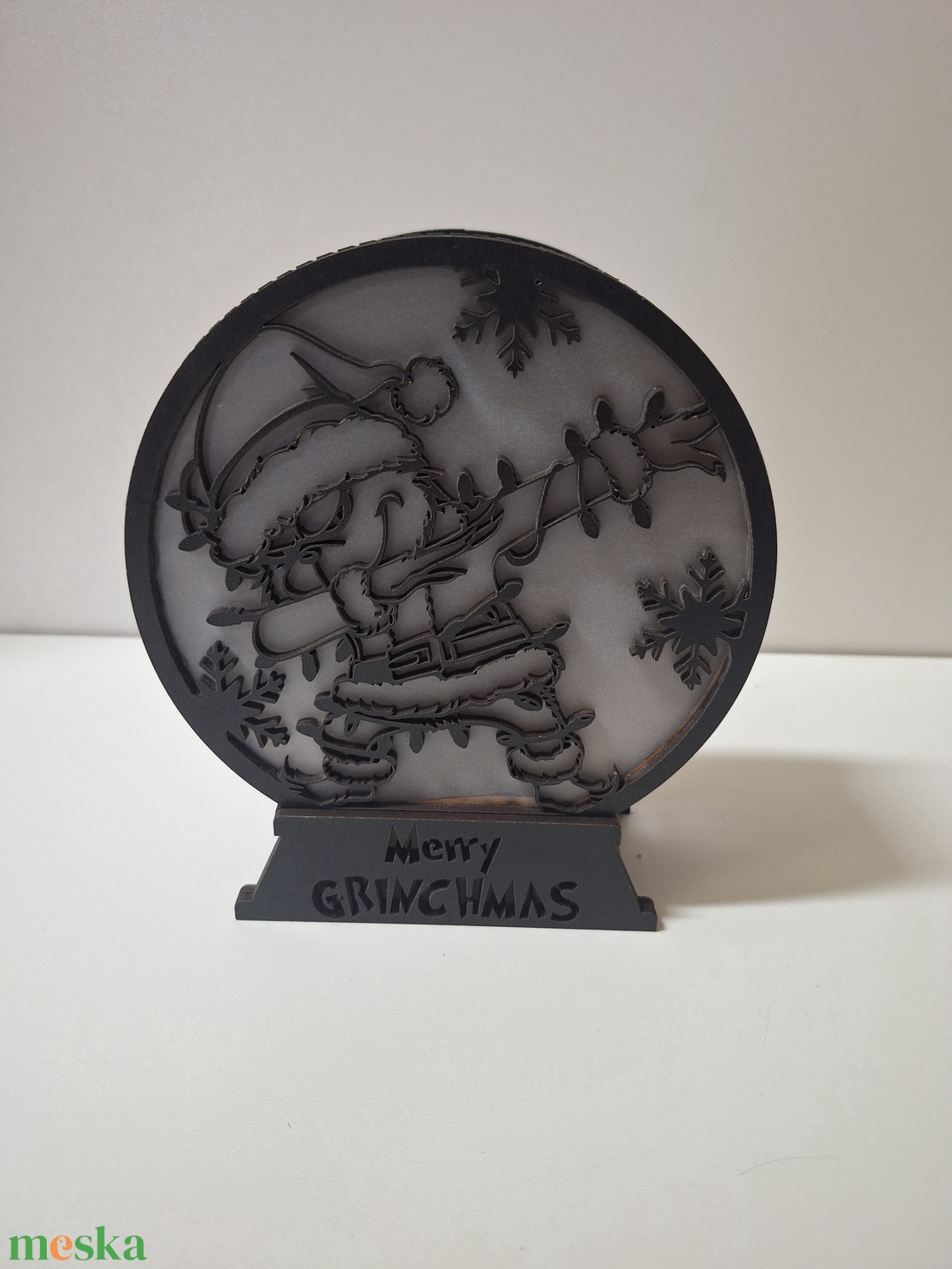 Karácsonyi világítás - Grincs - karácsony - karácsonyi lakásdekoráció - karácsonyi fénydekoráció - Meska.hu