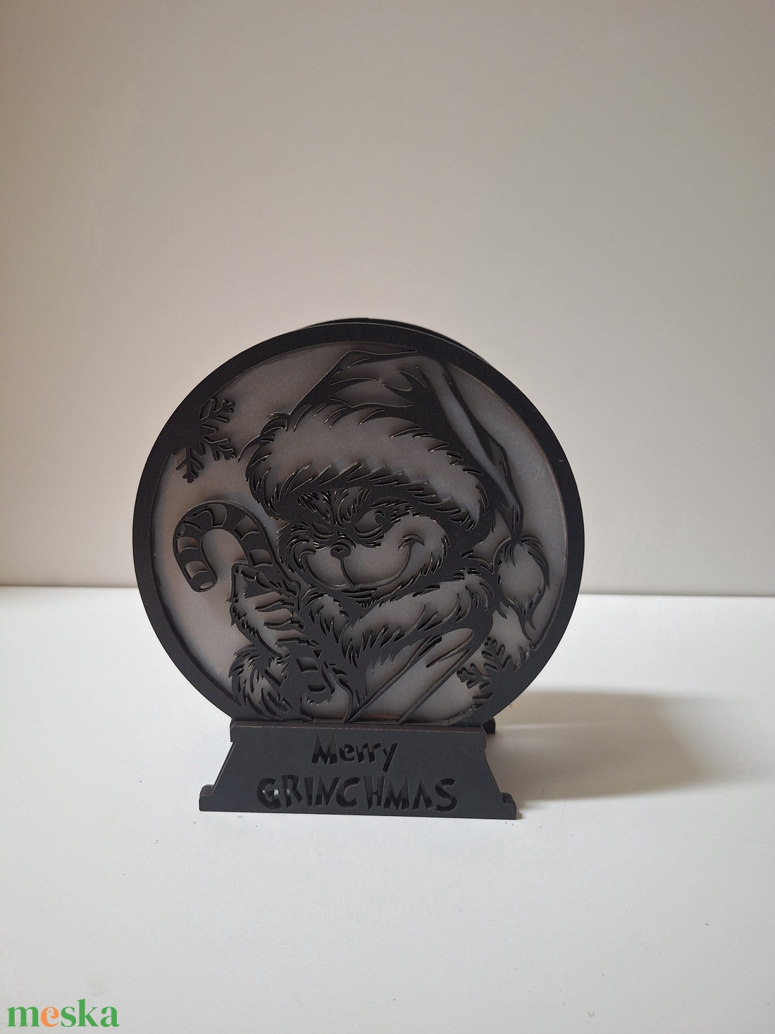 Karácsonyi világítás - Grincs - karácsony - karácsonyi lakásdekoráció - karácsonyi fénydekoráció - Meska.hu