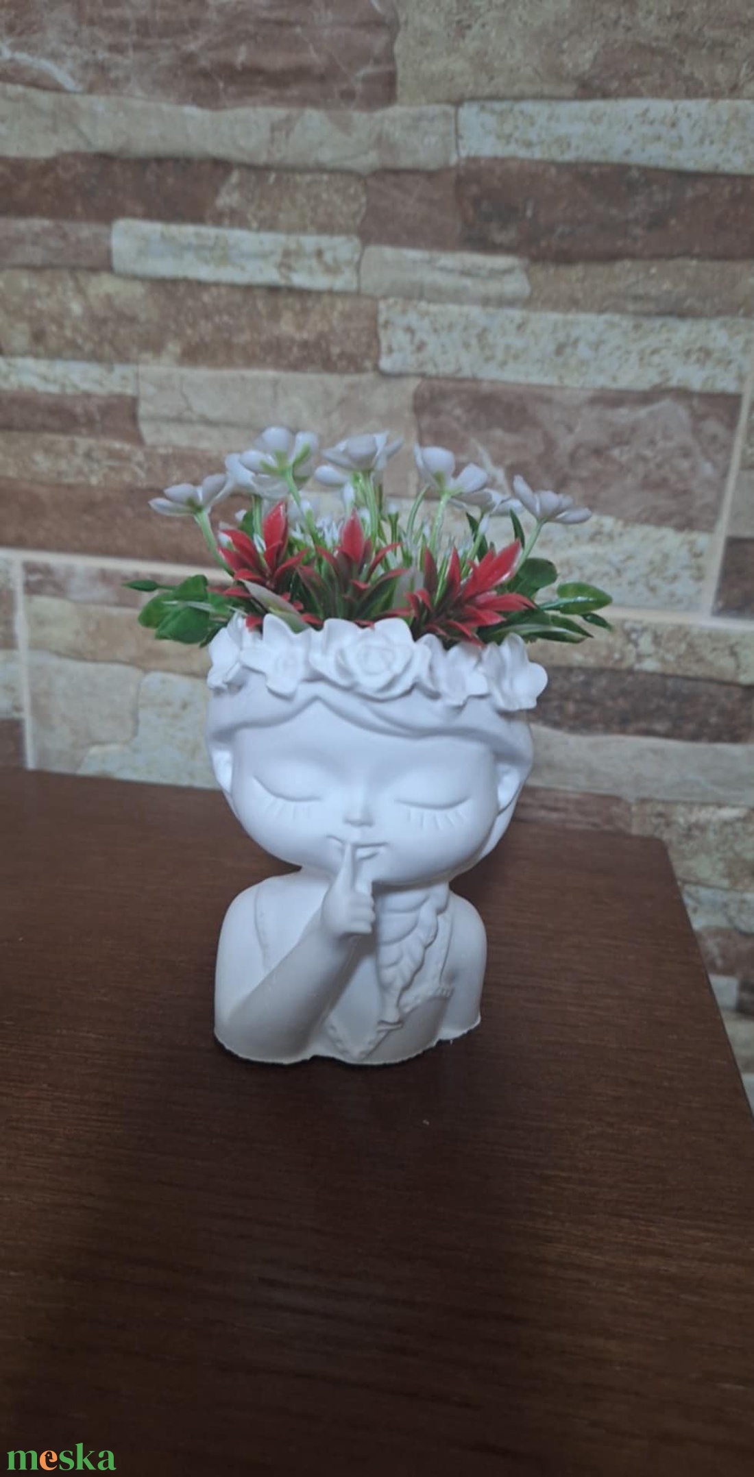 Kerámia kaspó  - otthon & életmód - dekoráció - asztal és polc dekoráció - asztaldísz - Meska.hu